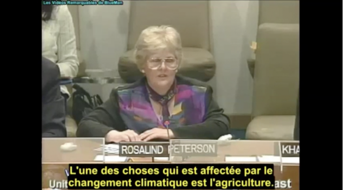 Chemtrails – Retour sur les déclarations de Rosalind Peterson à l’ONU